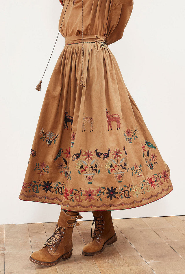 Jupe Gretel  Khaki | Mes Demoiselles Paris - Image 2