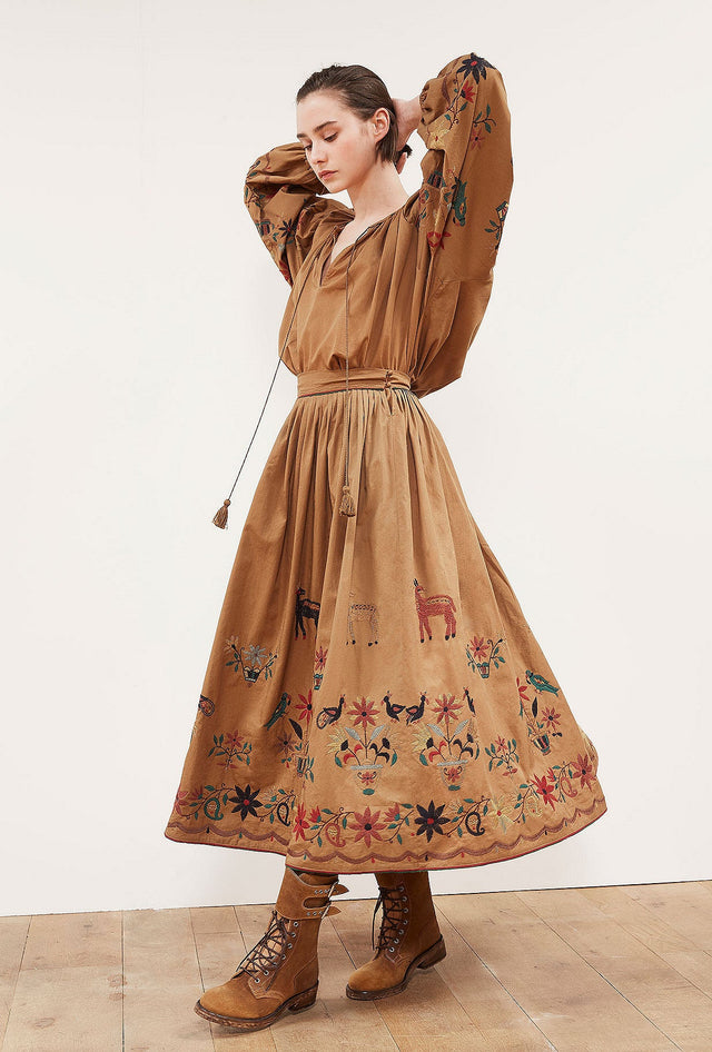 Jupe Gretel  Khaki | Mes Demoiselles Paris - Image 3