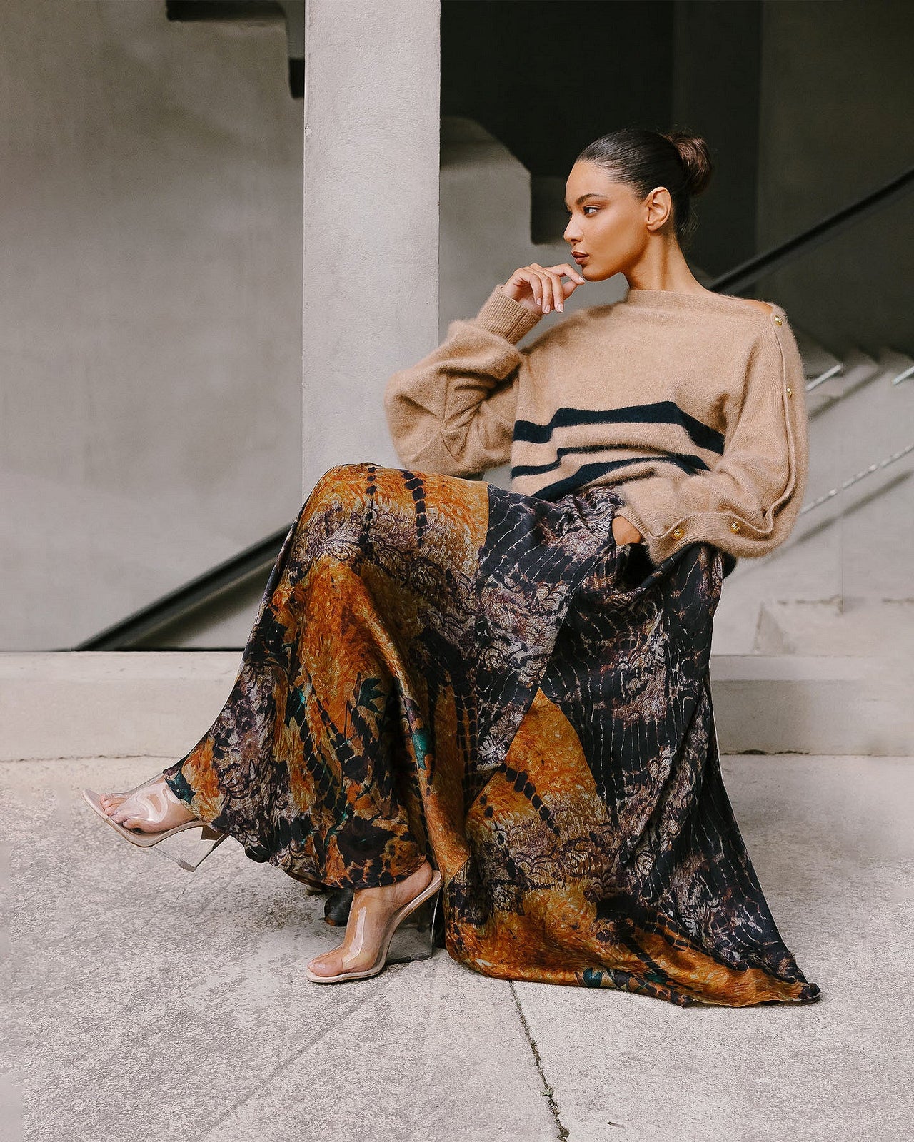 Jupe Huas  Multicolore | Mes Demoiselles Paris - Image 4