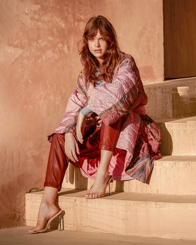 Kimono Kimiko  Imprimé rose | Mes Demoiselles Paris - Image 3