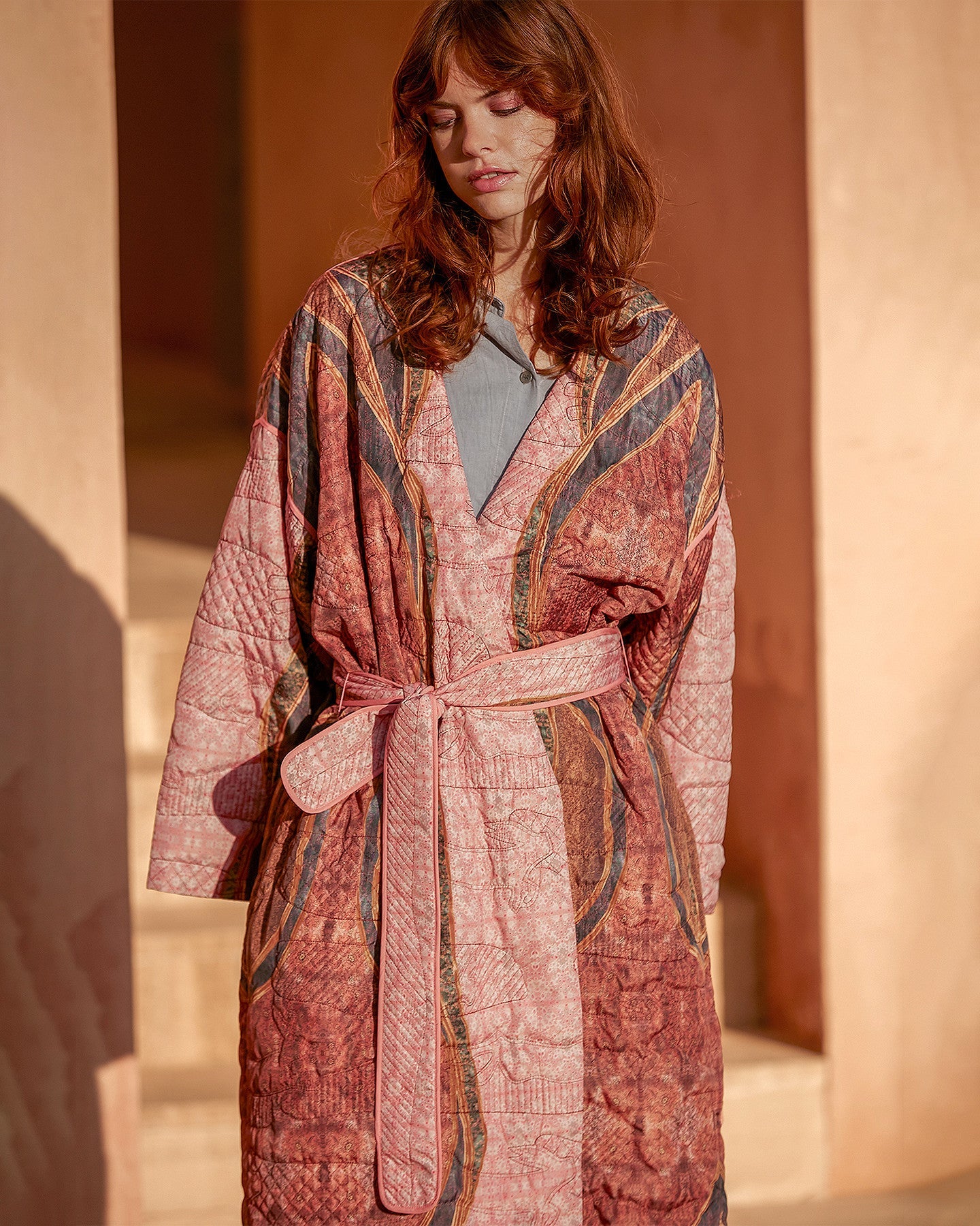 Kimono Kimiko  Imprimé rose | Mes Demoiselles Paris