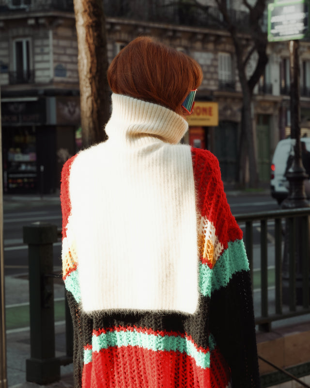 Poncho Wocci - Ivoire - Image 2