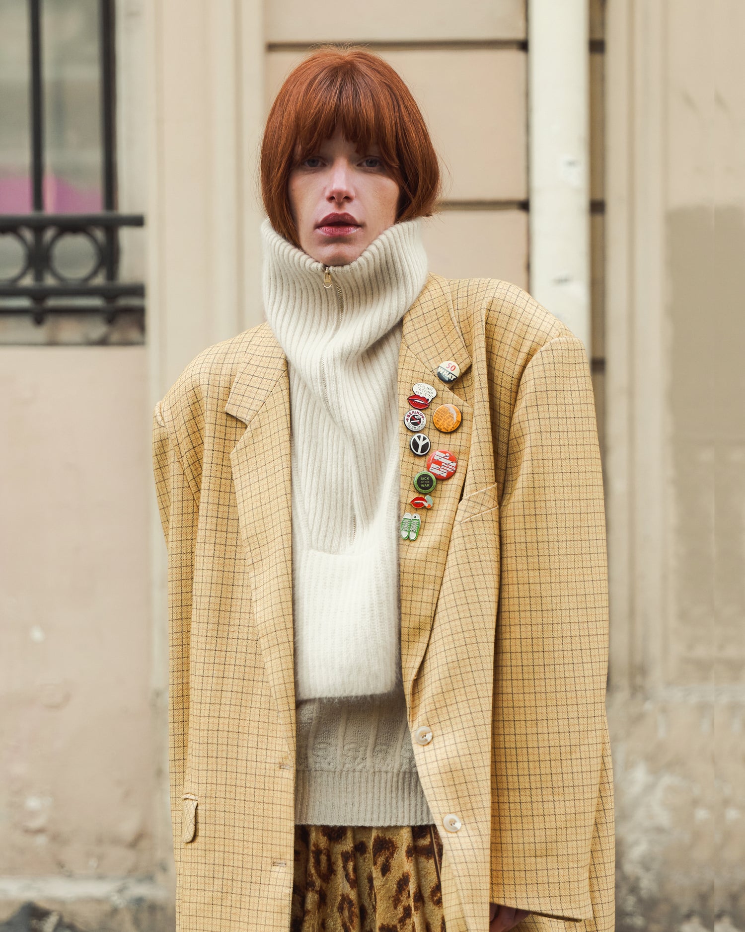 Poncho écru en maille raccoon & laine – tricot côte anglaise - Kimonos & ponchos Mes Demoiselles