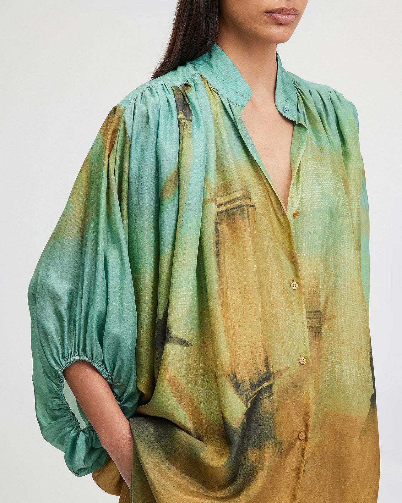 LA BLOUSE BULDA IMPRIMÉ BAMBOO | MES DEMOISELLES PARIS - Image 4