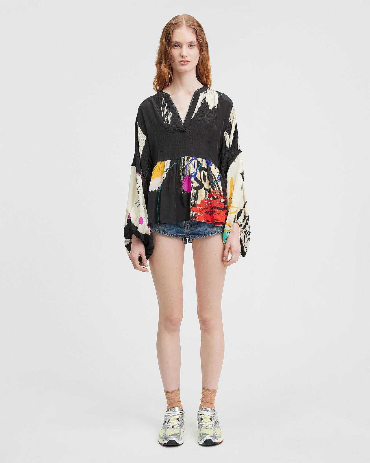 LA BLOUSE MASQUIAT MULTICOLORE | MES DEMOISELLES PARIS - Image 1