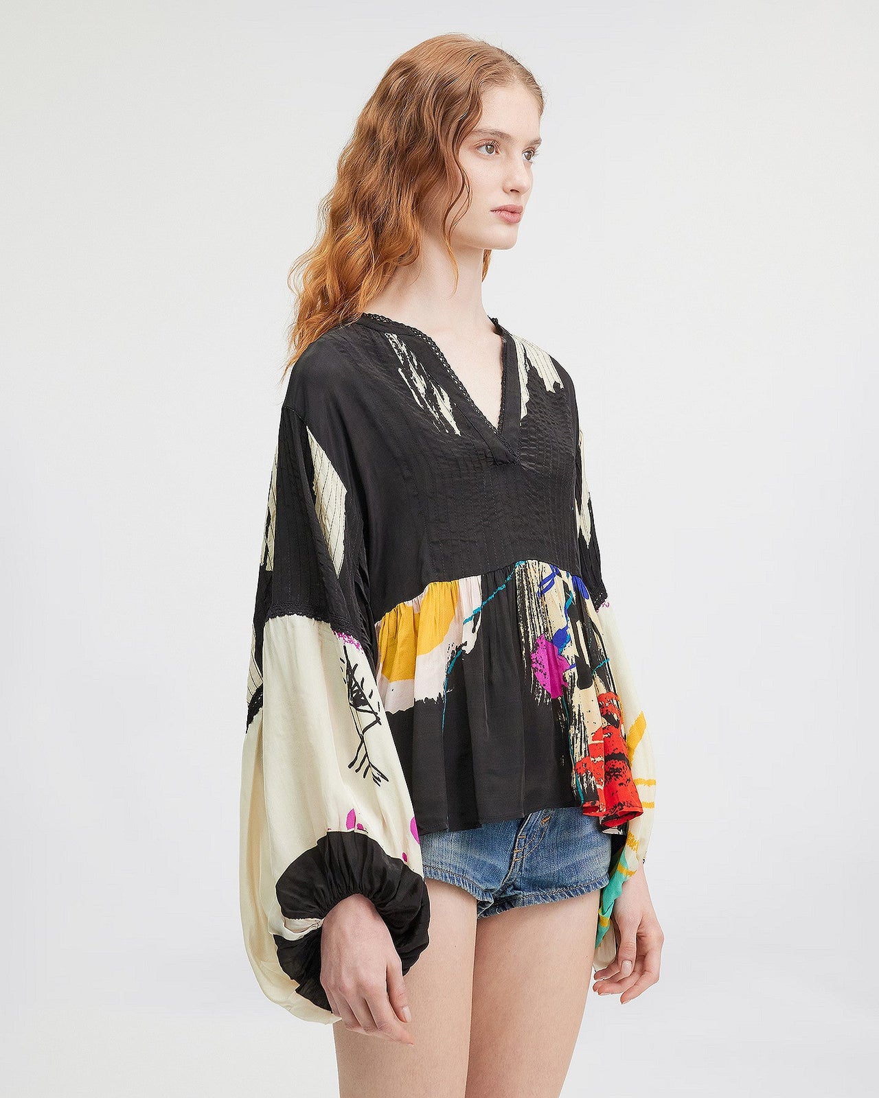 LA BLOUSE MASQUIAT MULTICOLORE | MES DEMOISELLES PARIS - Image 3
