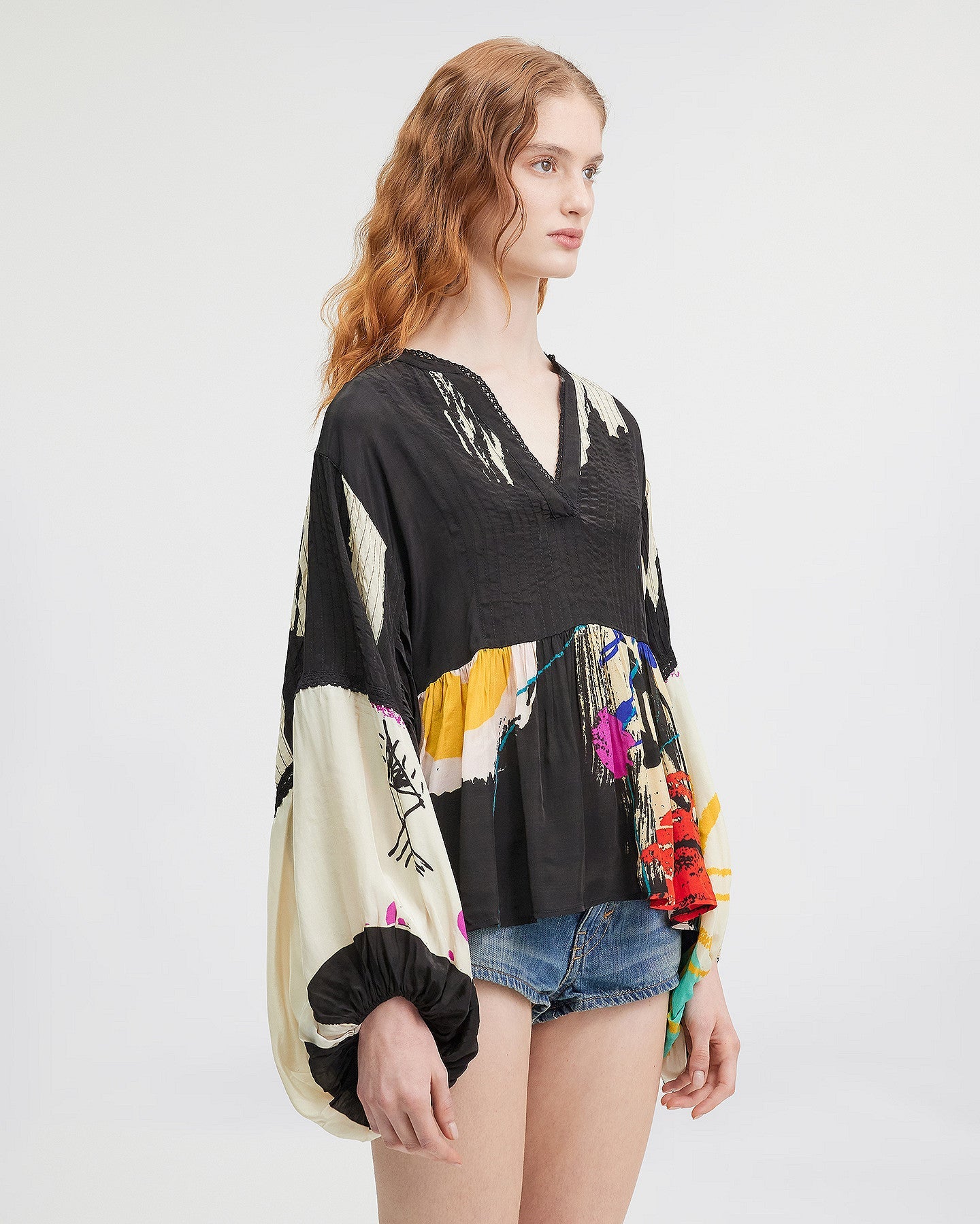 LA BLOUSE MASQUIAT MULTICOLORE | MES DEMOISELLES PARIS