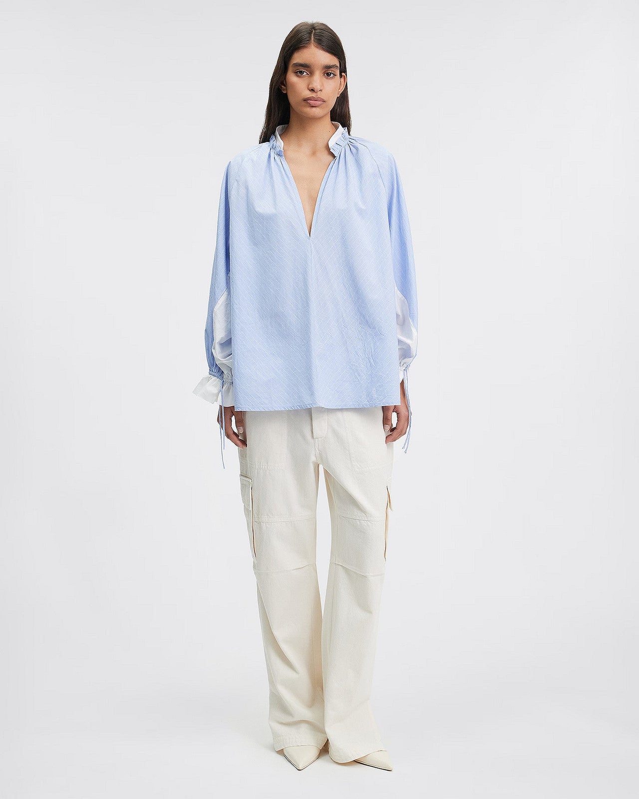 LA BLOUSE WALLY BLEU | MES DEMOISELLES PARIS - Image 1