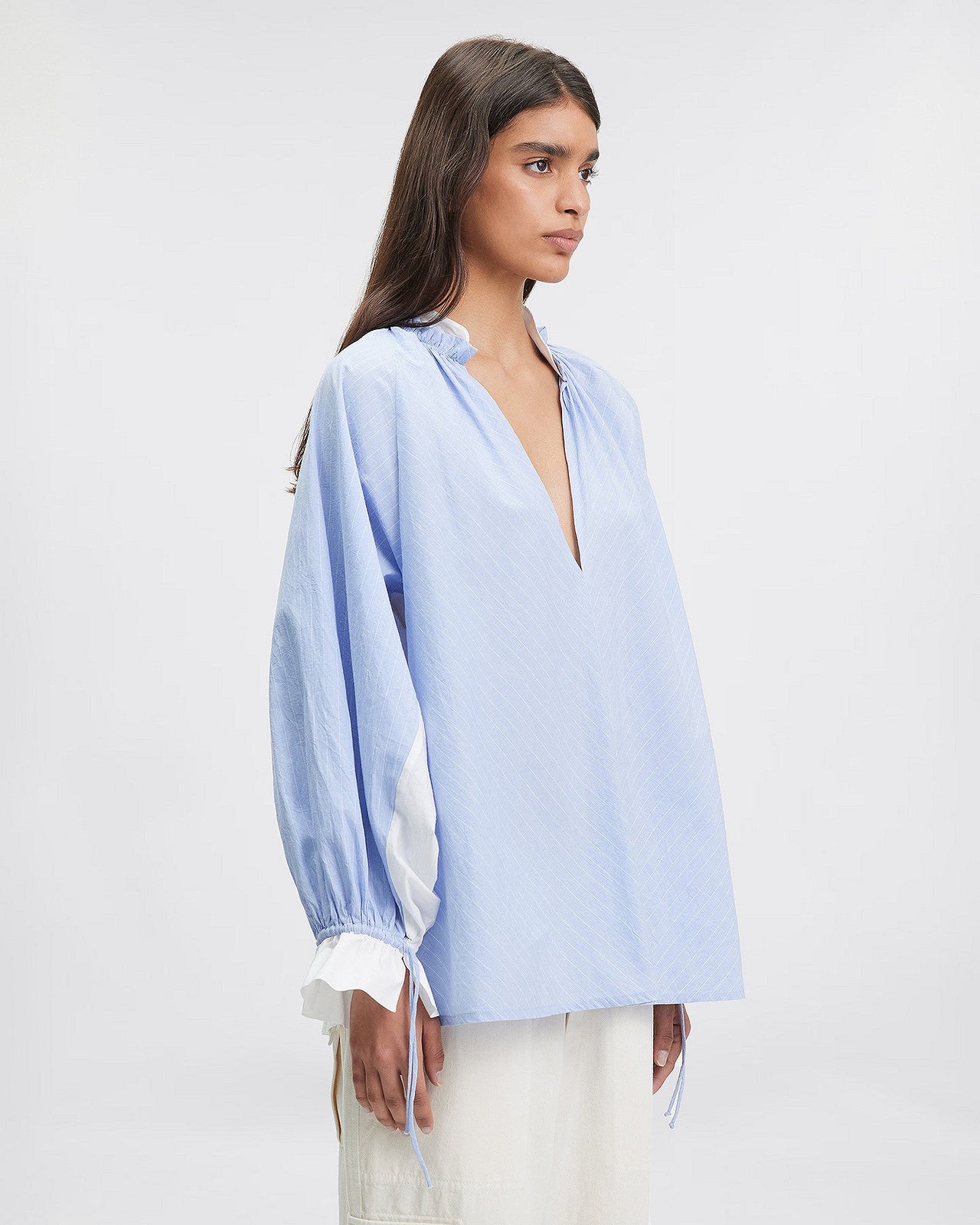 LA BLOUSE WALLY BLEU | MES DEMOISELLES PARIS - Image 3