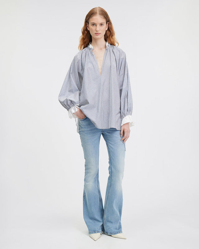 LA BLOUSE WALLY GRIS | MES DEMOISELLES PARIS - Image 3