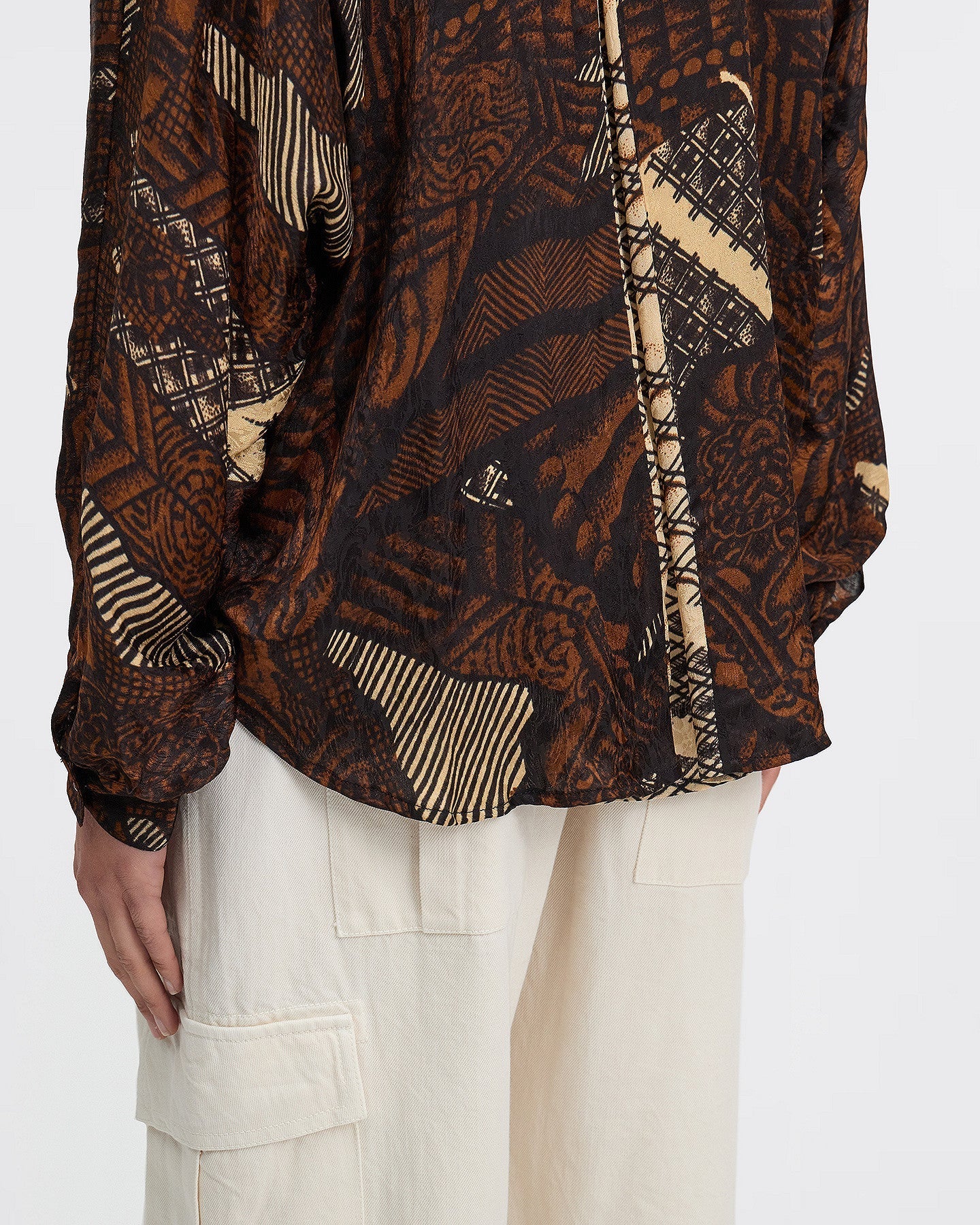 LA CHEMISE ABYSS IMPRIMÉ MARRON | MES DEMOISELLES PARIS