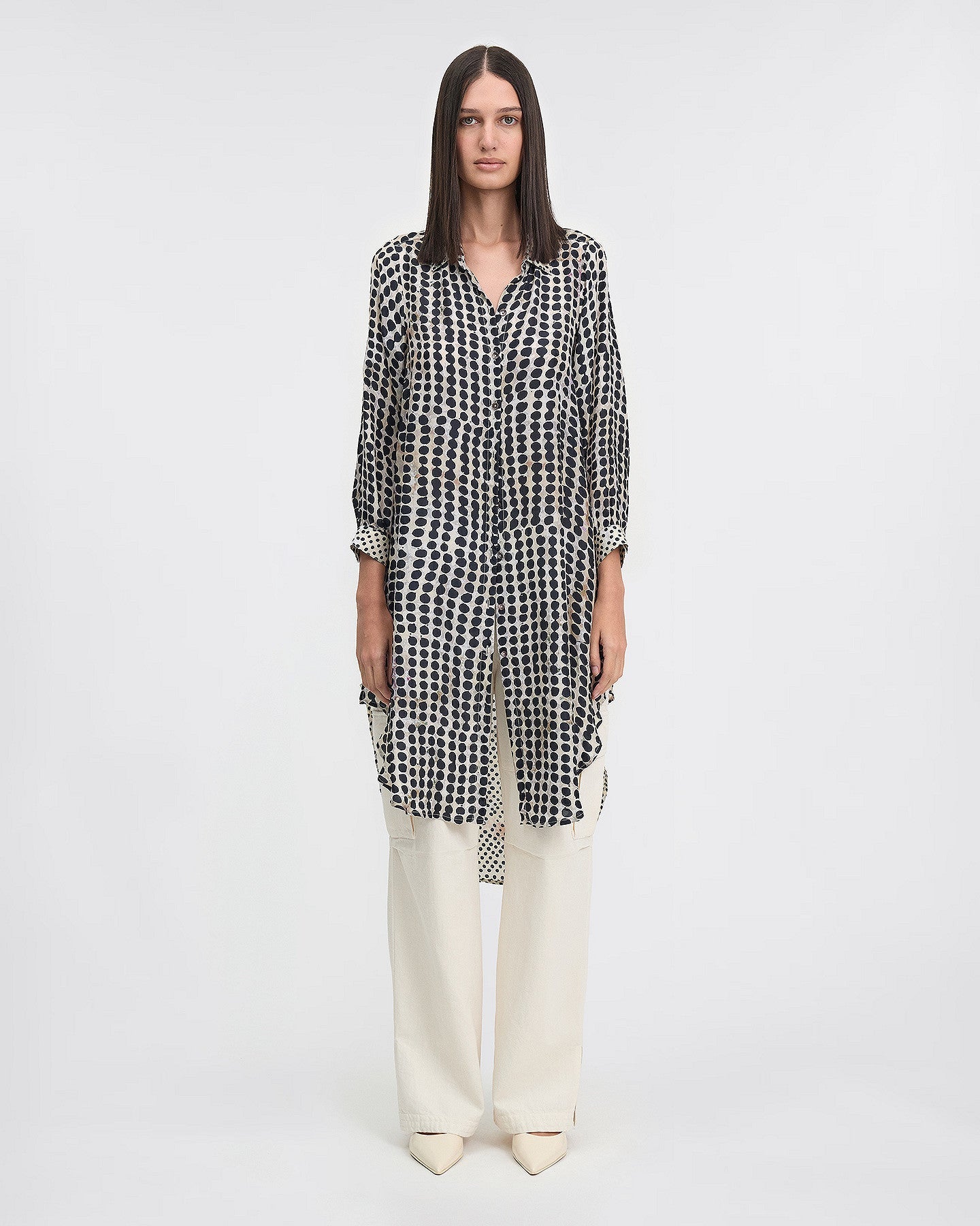 LA CHEMISE DINYA IMPRIMÉ BEIGE | MES DEMOISELLES PARIS