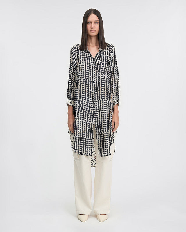 LA CHEMISE DINYA IMPRIMÉ BEIGE | MES DEMOISELLES PARIS - Image 1