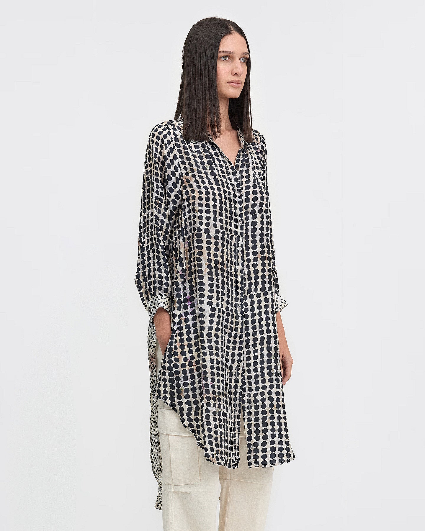 LA CHEMISE DINYA IMPRIMÉ BEIGE | MES DEMOISELLES PARIS