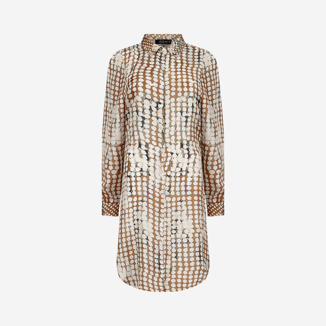 LA CHEMISE DINYA IMPRIMÉ NOIR BEIGE | MES DEMOISELLES PARIS - Dernière image