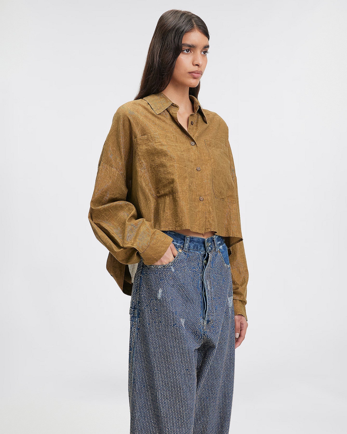 LA CHEMISE DOMINI MARRON | MES DEMOISELLES PARIS