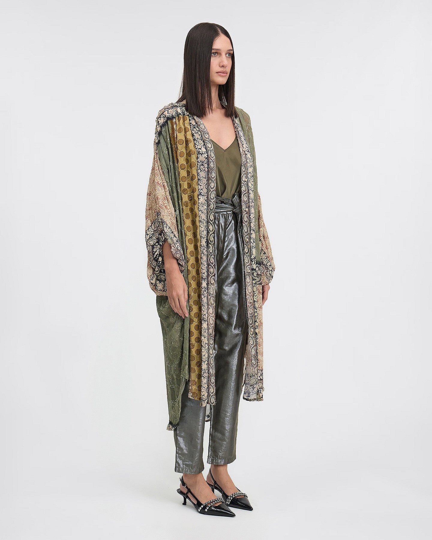 LA CHEMISE SAGE IMPRIMÉ KAKI | MES DEMOISELLES PARIS