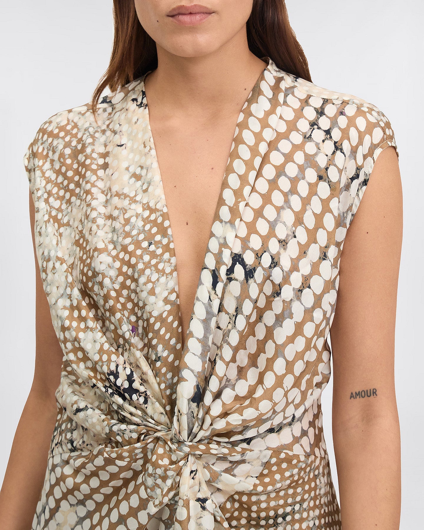 LA ROBE DIDO IMPRIMÉ BEIGE | MES DEMOISELLES PARIS