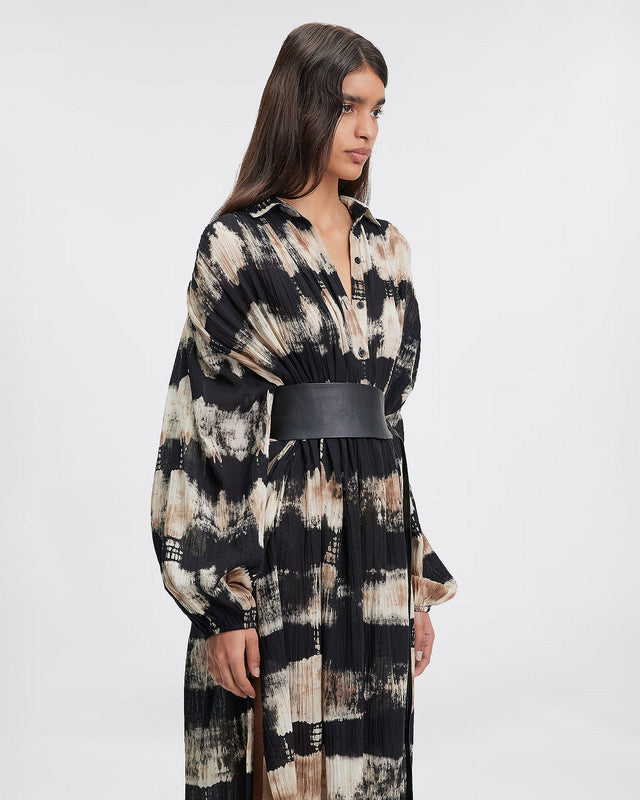 LA ROBE FAZIL NOIR BEIGE | MES DEMOISELLES PARIS - Image 2