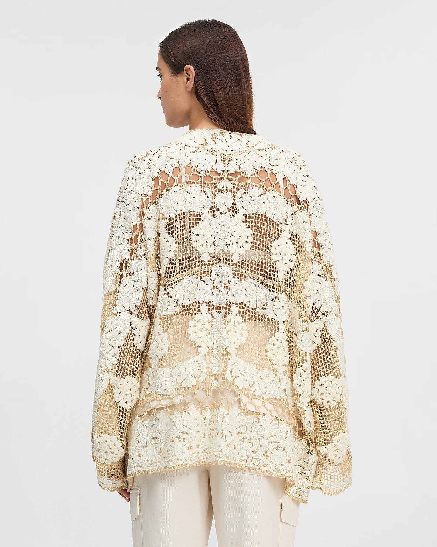 LA VESTE DRENNA BEIGE CROCHET | MES DEMOISELLES PARIS