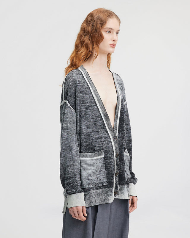LE CARDIGAN XENA GRIS | MES DEMOISELLES PARIS - Image 2