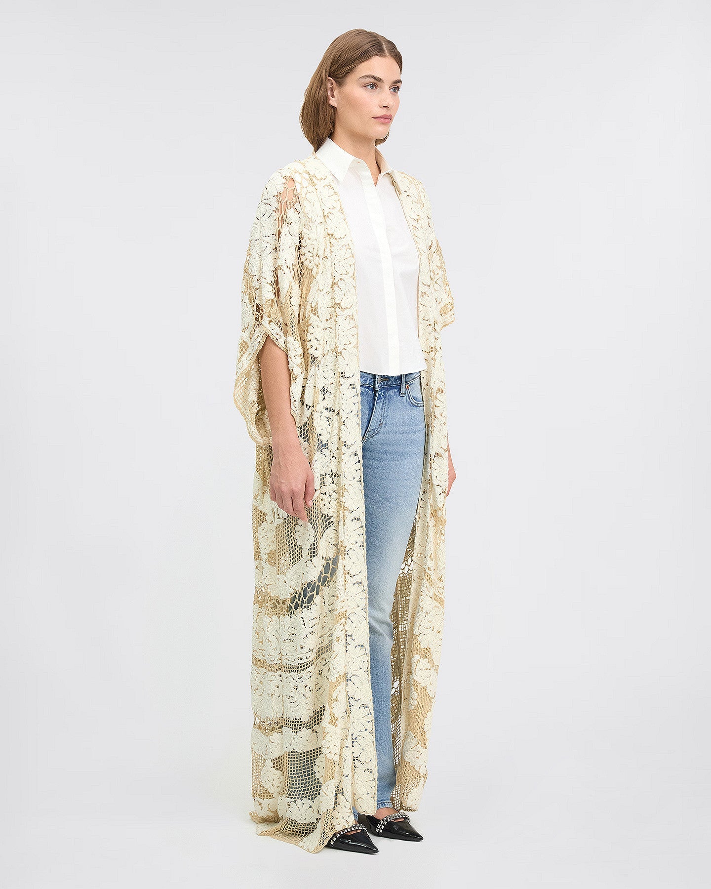 LE KIMONO DREMON BEIGE CROCHET | MES DEMOISELLES PARIS