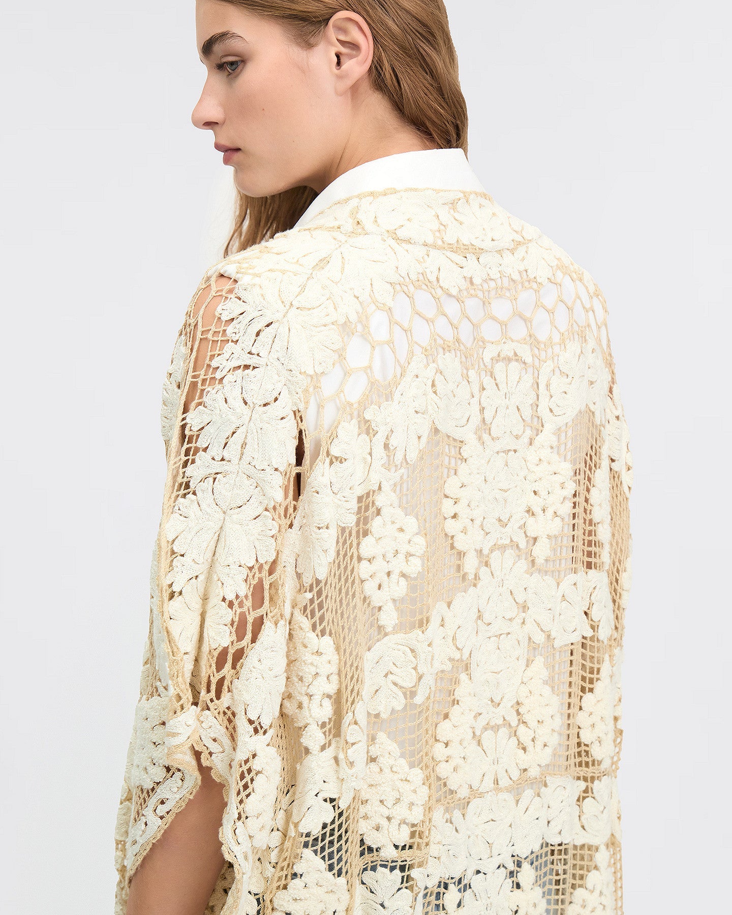 LE KIMONO DREMON BEIGE CROCHET | MES DEMOISELLES PARIS