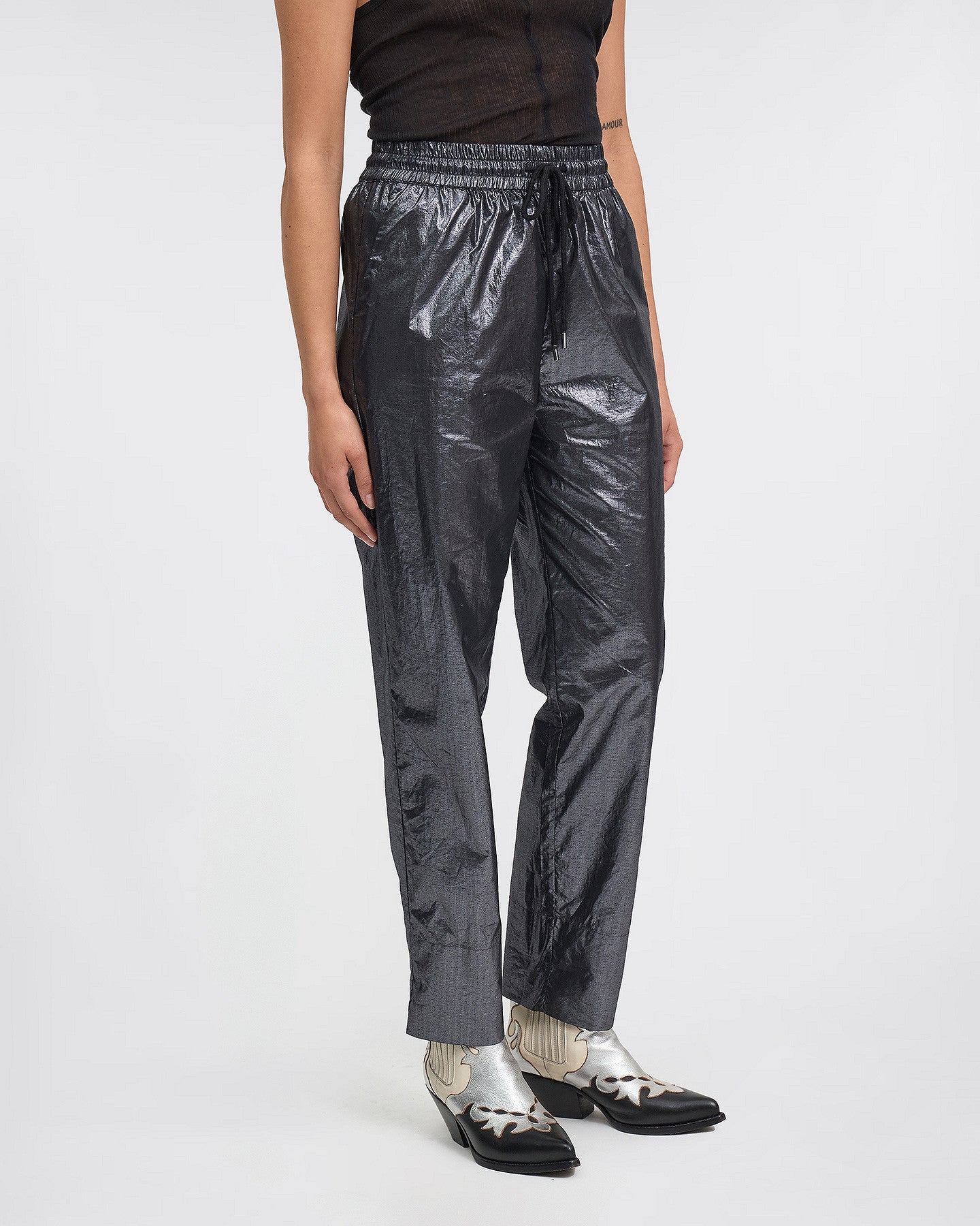 LE PANTALON ELTA ARGENTÉ | MES DEMOISELLES PARIS