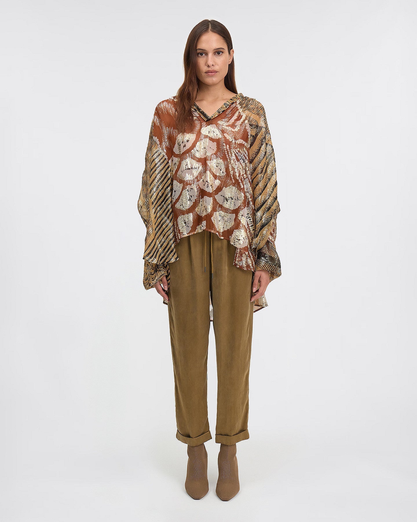 Pantalon couleur bronze : Pantalons & combinaisons Mes Demoiselles