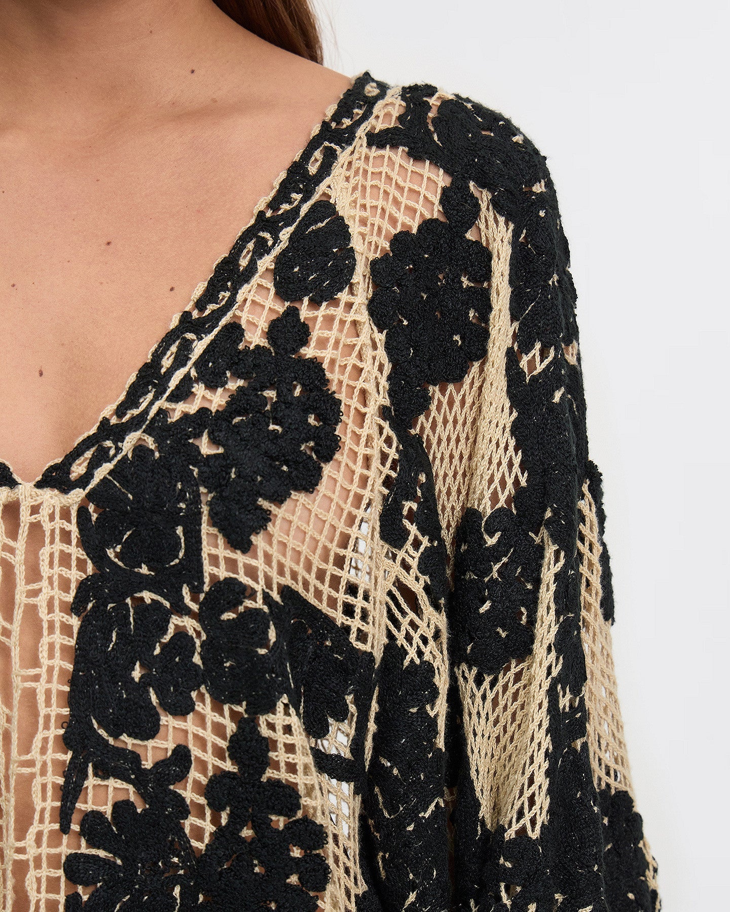 LE PULL DREAMI BEIGE CROCHET | MES DEMOISELLES PARIS