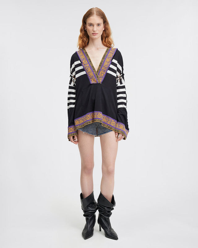 LE SWEATER CHOZYN NOIR  | MES DEMOISELLES PARIS - Image 1
