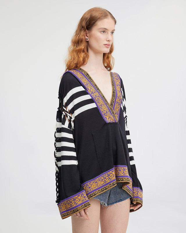 LE SWEATER CHOZYN NOIR  | MES DEMOISELLES PARIS - Image 2