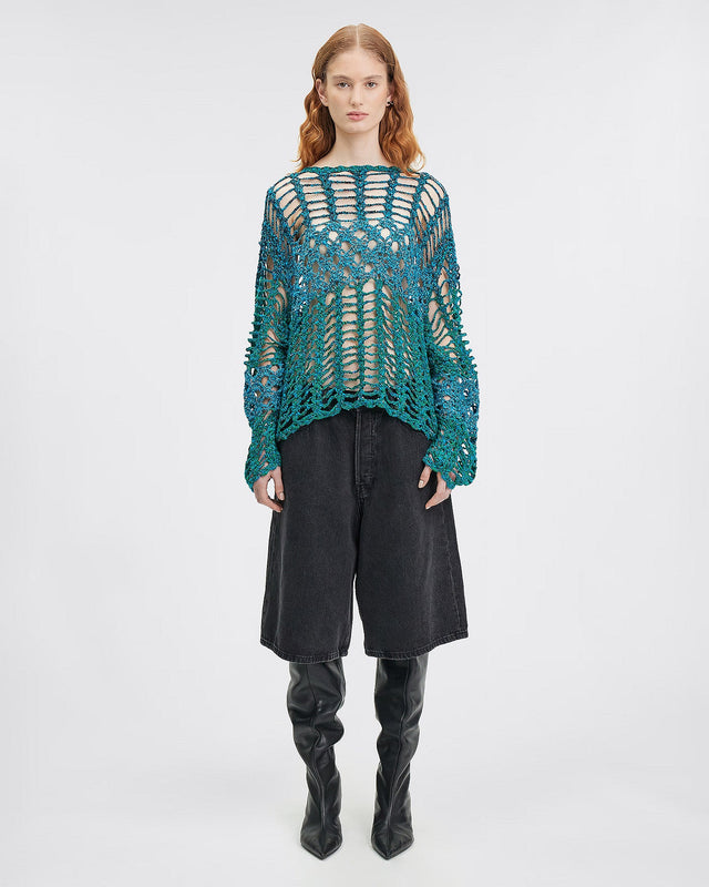 LE SWEATER MILKIE TURQUOISE | MES DEMOISELLES PARIS - Image 1