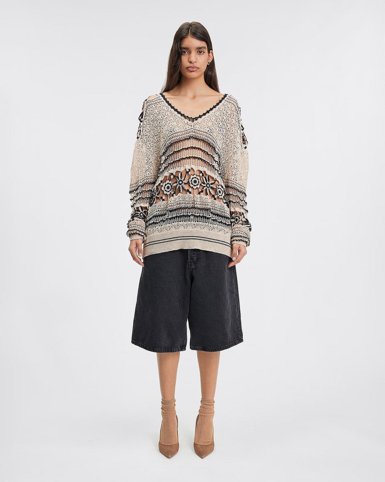 LE SWEATER MOJCA BEIGE | MES DEMOISELLES PARIS - Image 1