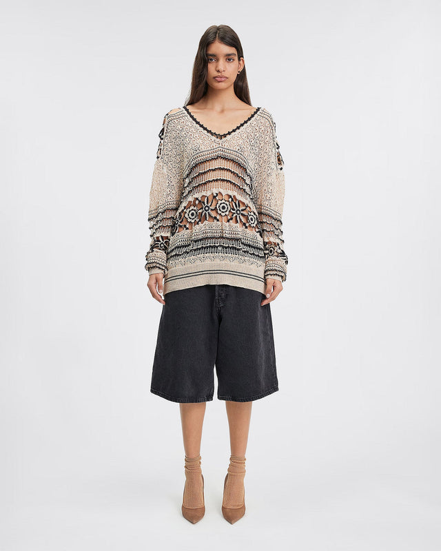 LE SWEATER MOJCA BEIGE | MES DEMOISELLES PARIS - Image 1