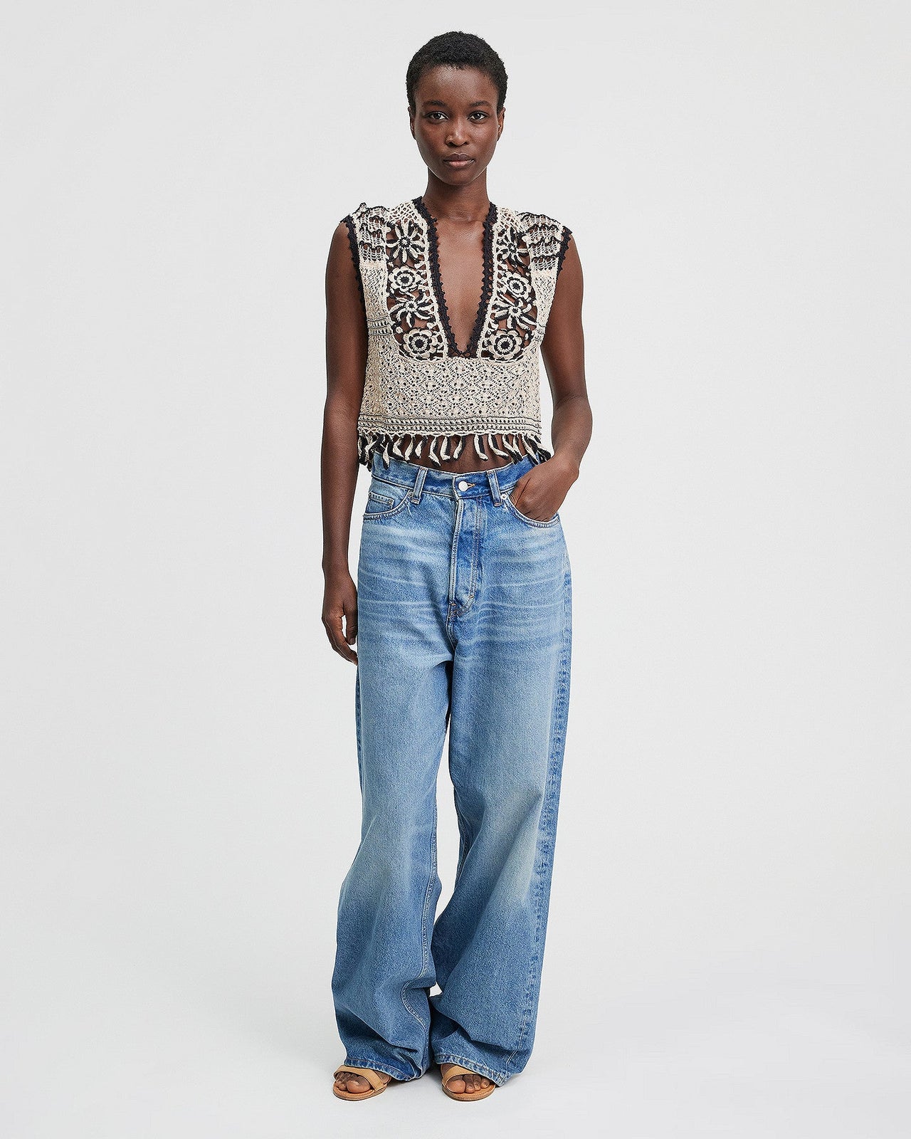 LE SWEATER MONDIE NOIR  | MES DEMOISELLES PARIS - Image 1