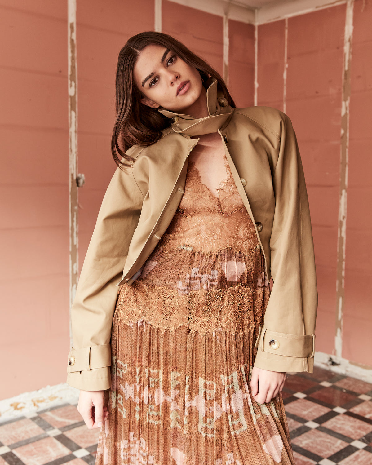 Watteau Jacket - Beige - Image 8