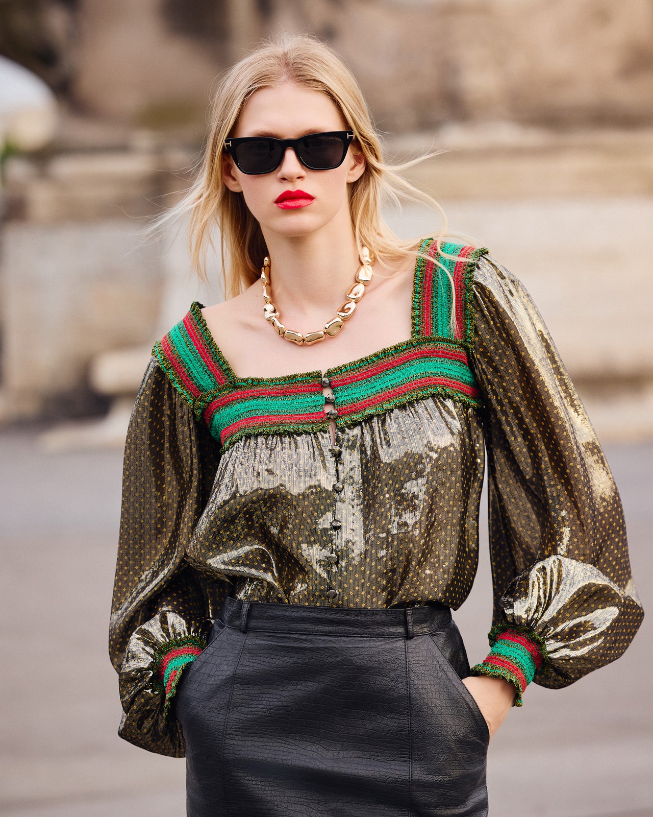 Avra Blouse - Black - Image 4