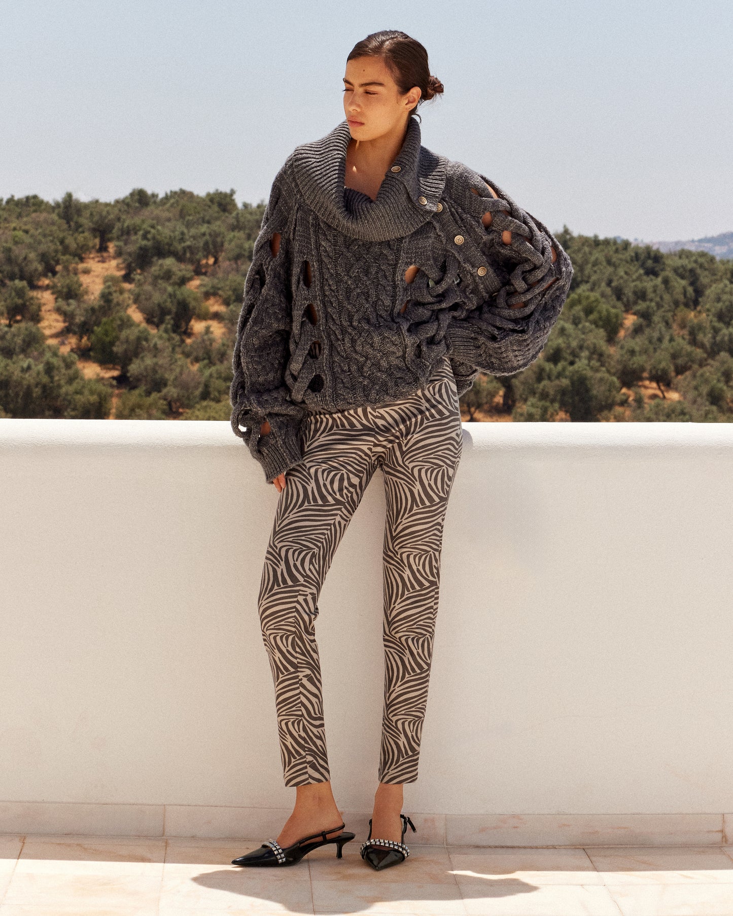 Seara Leggings - Black and White