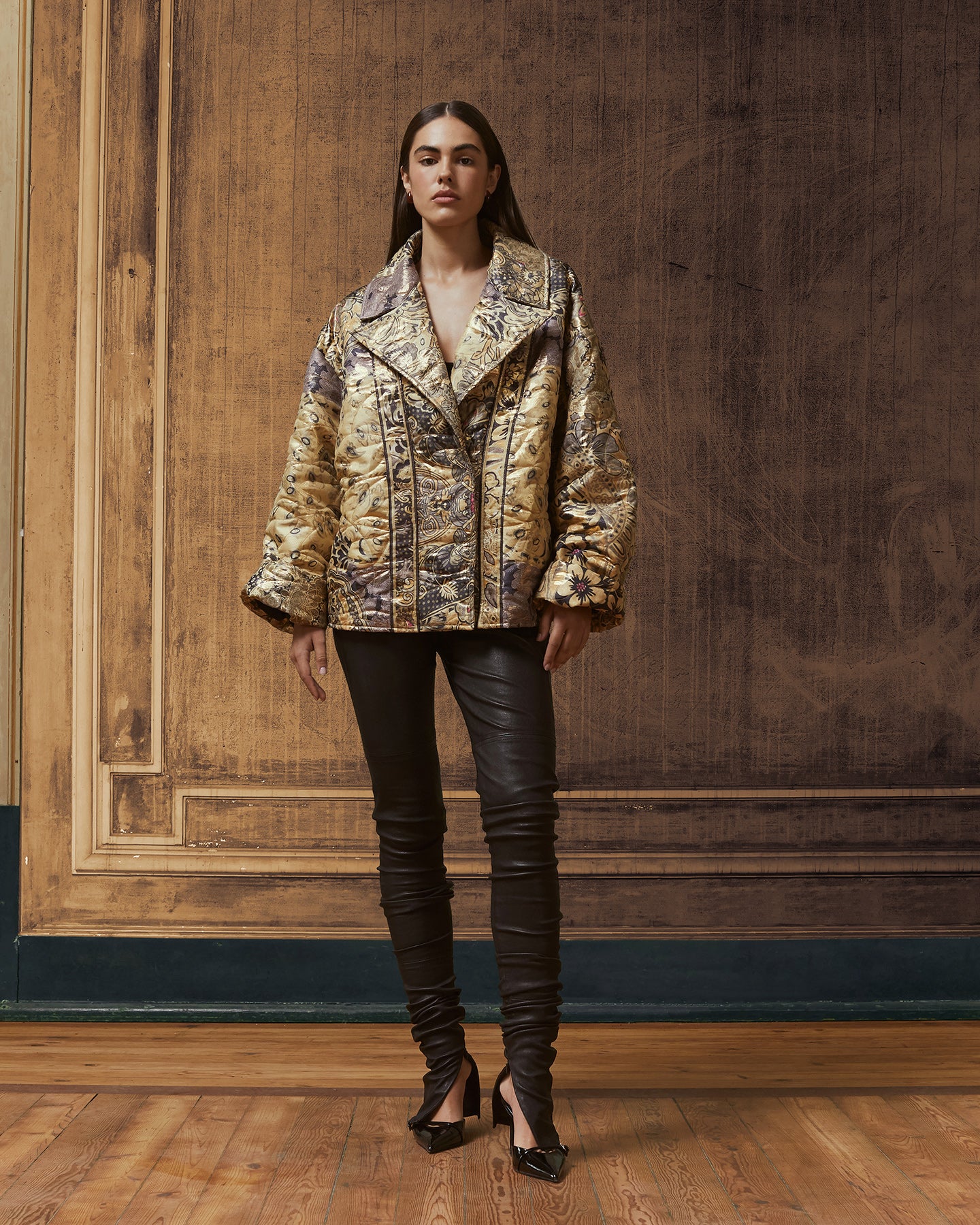 Jacket Brigitte - Gold Flowers