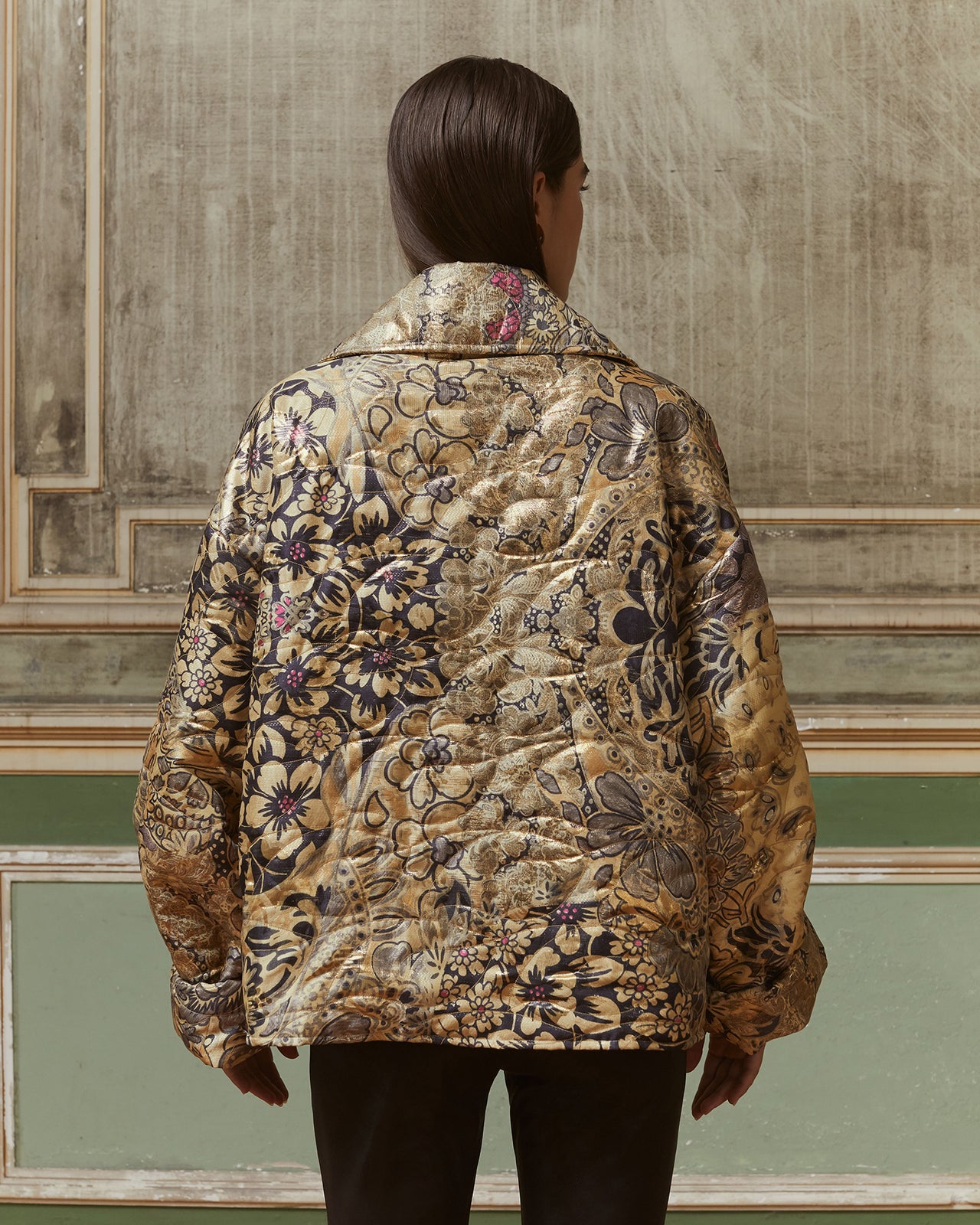 Jacket Brigitte - Gold Flowers - Image 4