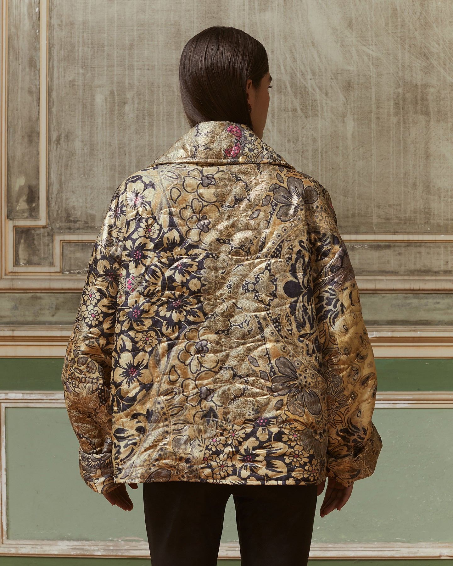 Jacket Brigitte - Gold Flowers