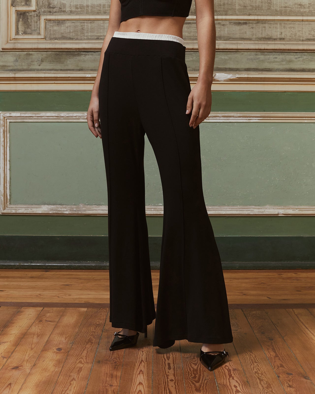 Pantalon stretch Ibyscus - Noir - Image 3