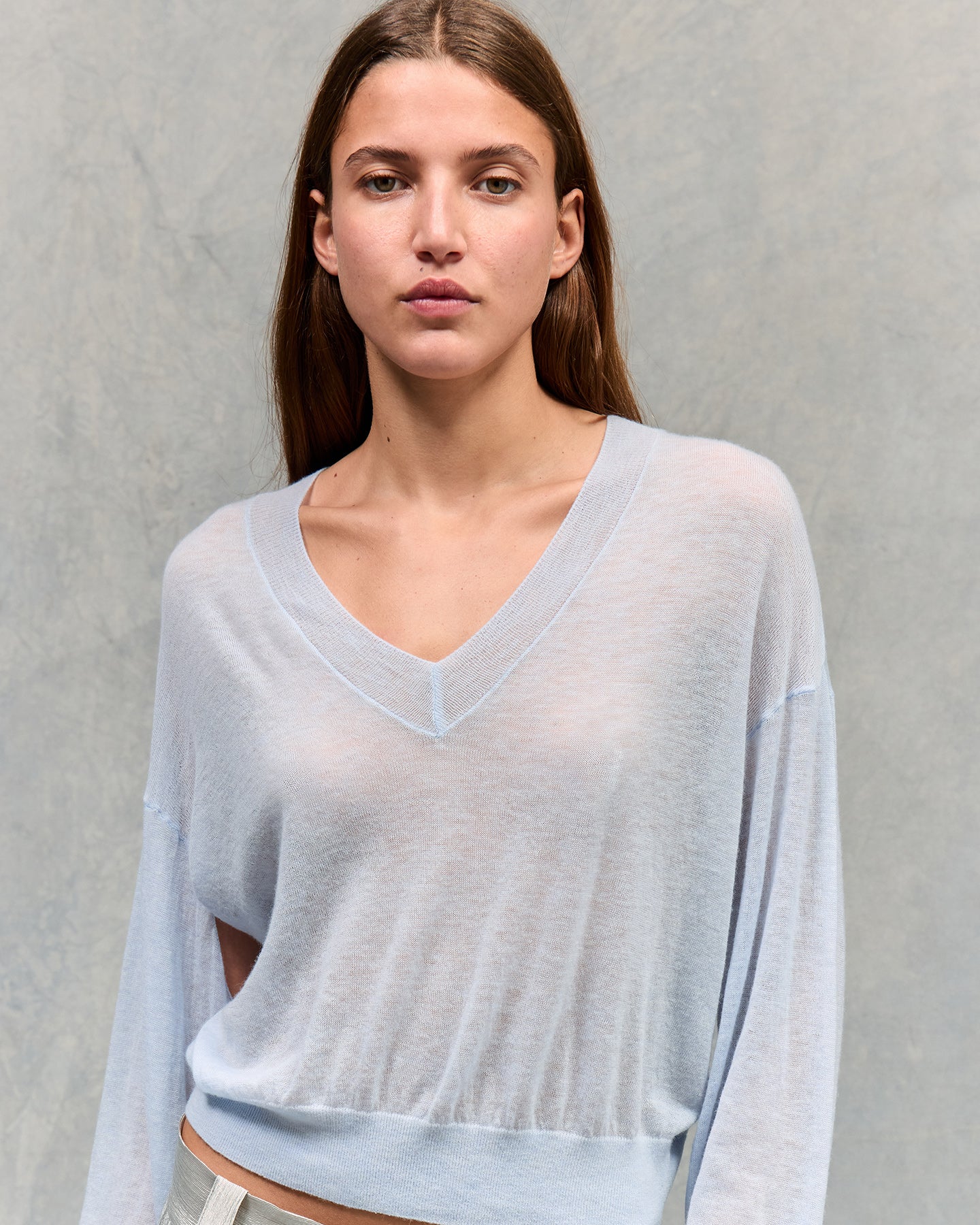 Pull en maille Smurf - Bleu Ciel
