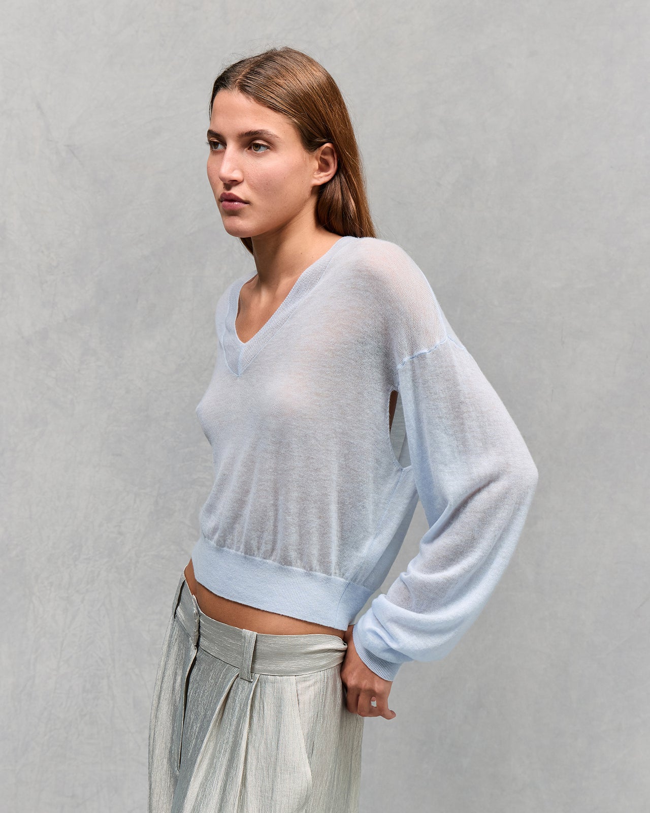 Pull en maille Smurf - Bleu Ciel - Image 5