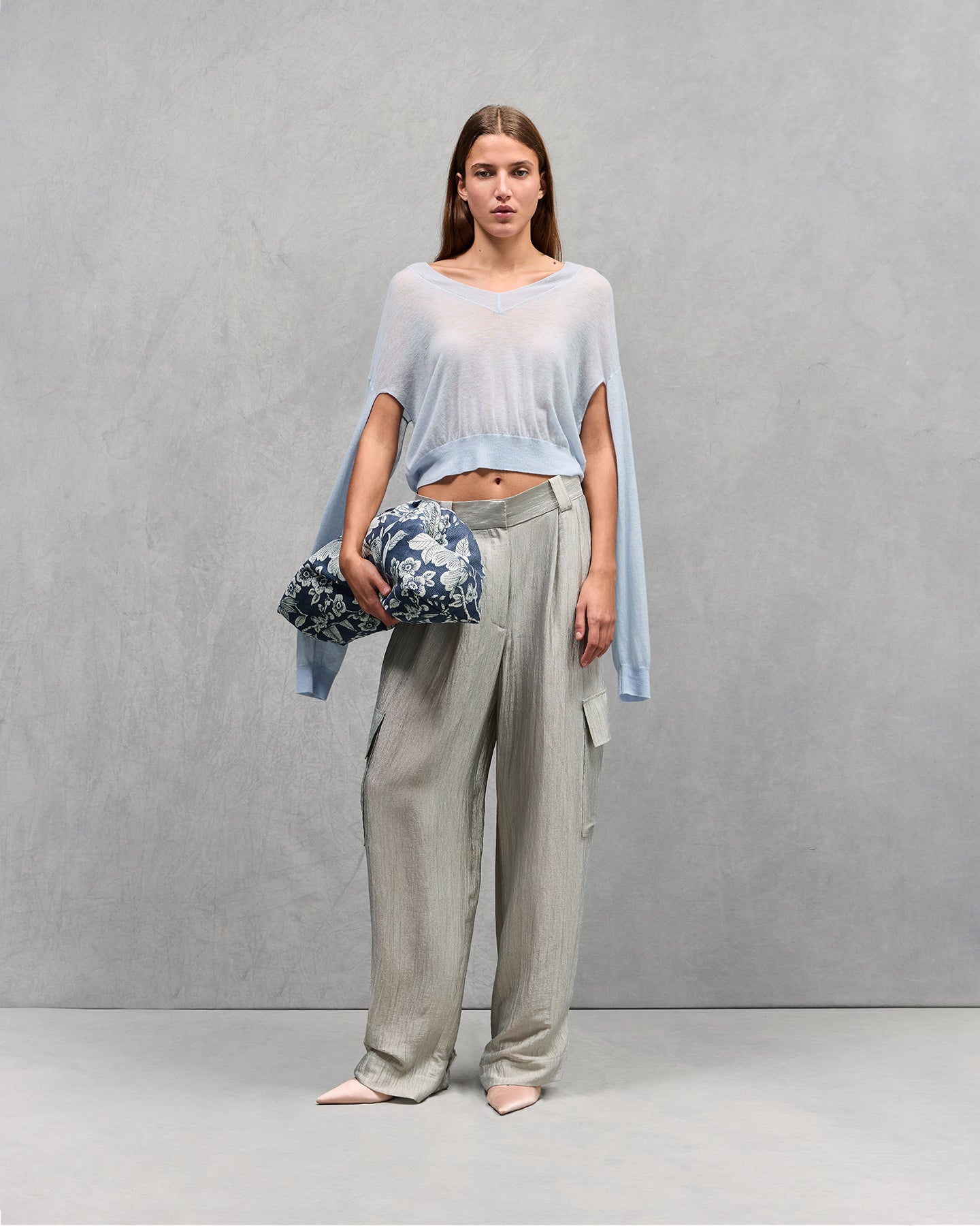 Pull en maille Smurf - Bleu Ciel