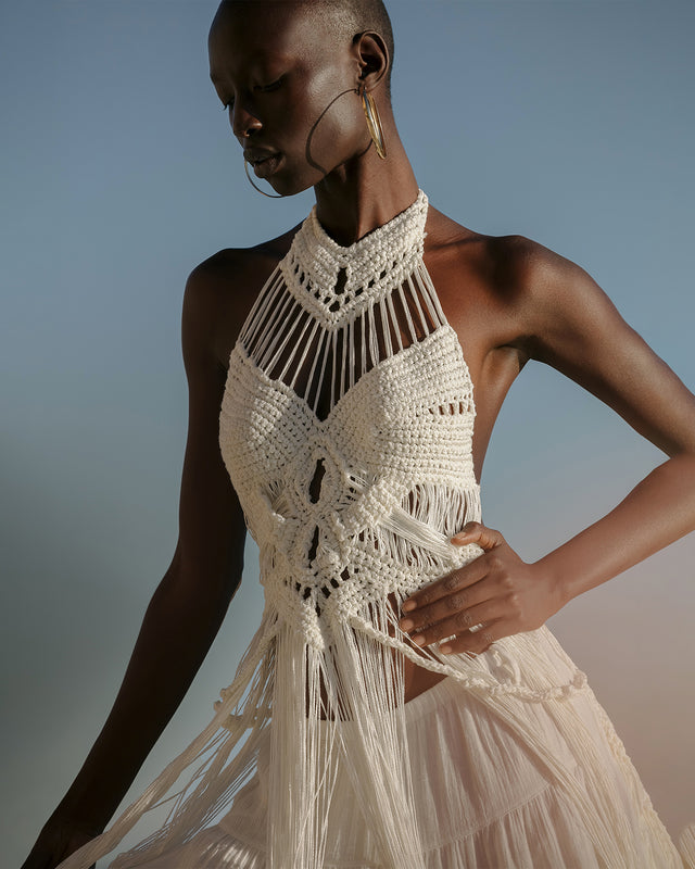 Robe Mimi - Blanc - Image 3