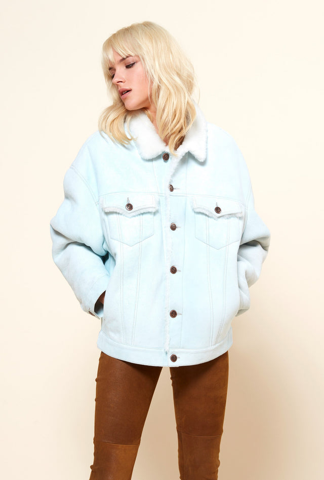 Manteau Lady lad  Bleu glacier | Mes Demoiselles Paris - Image 2