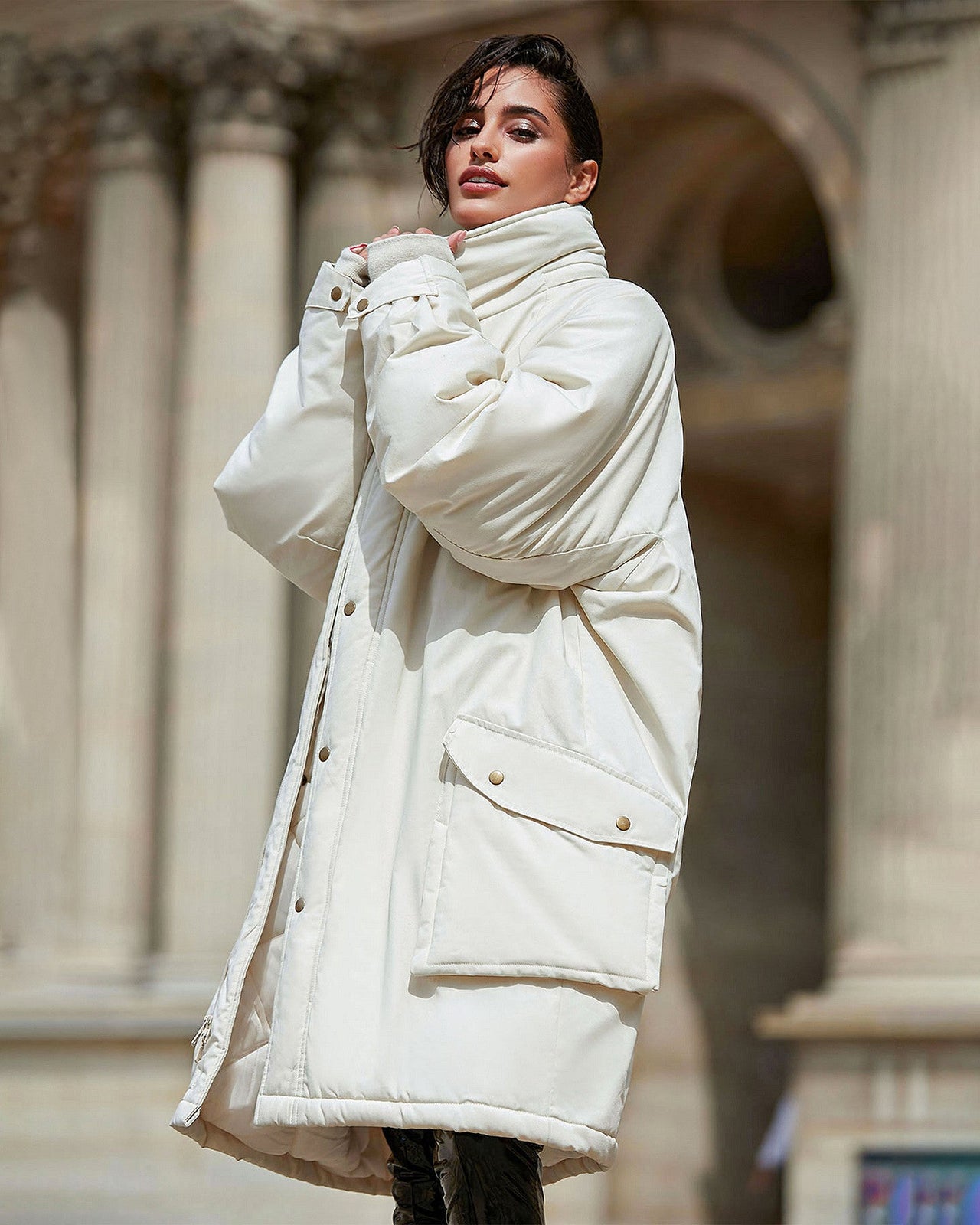 Manteau Sergeant  Ivoire | Mes Demoiselles Paris - Image 5