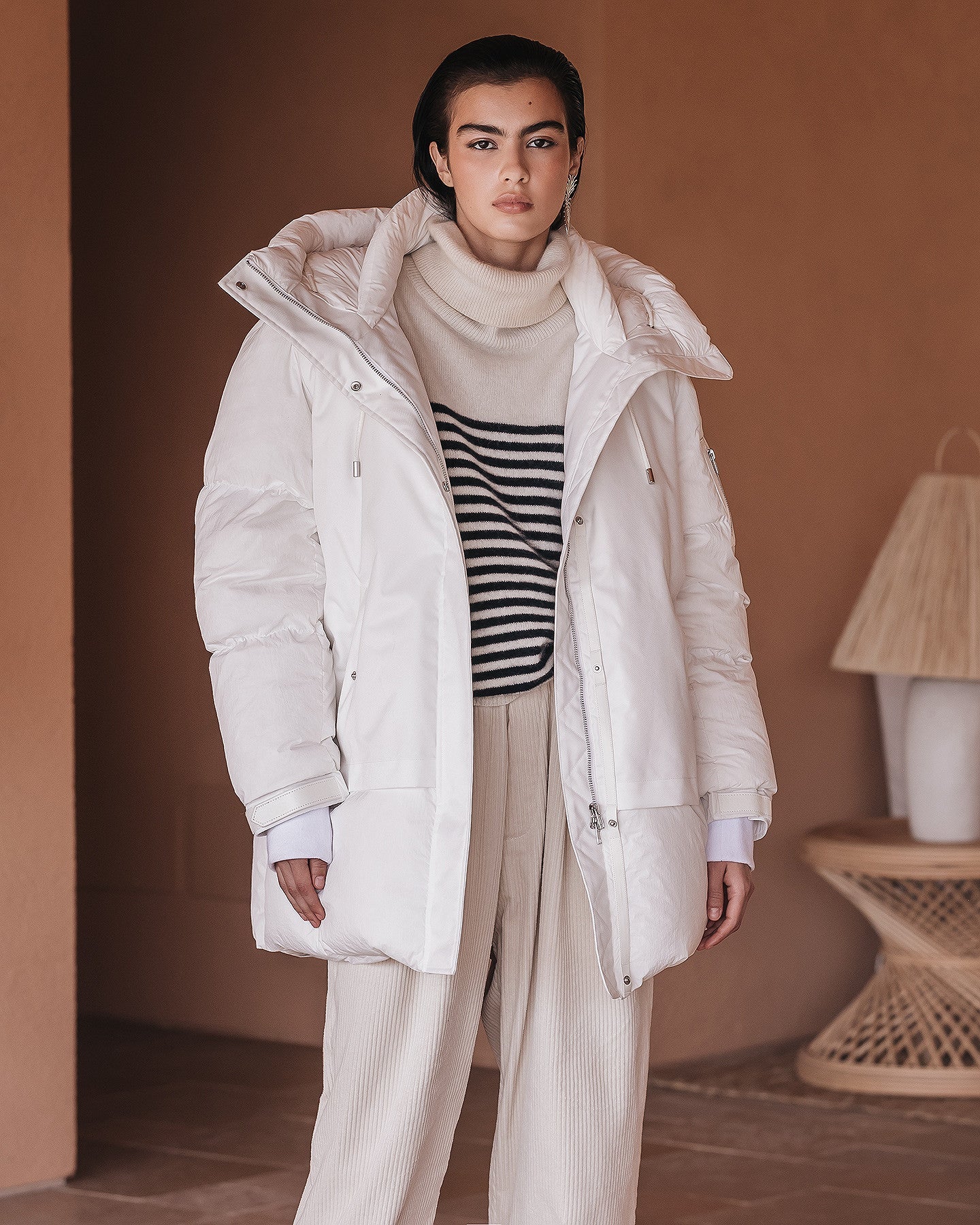 Parka technique ivoire, chaleur extrême, testée en hiver canadien - Manteaux & vestes Mes Demoiselles